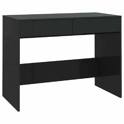 Maison Chic Bureau,Table de travail pour chambre Noir 101x50x76,5 cm Aggloméré -GKD99391