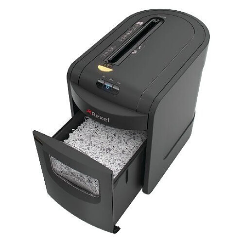 Rexel Mercury 2105013EU Destructeur de documents sécurité P-4, Compatible CD Noir