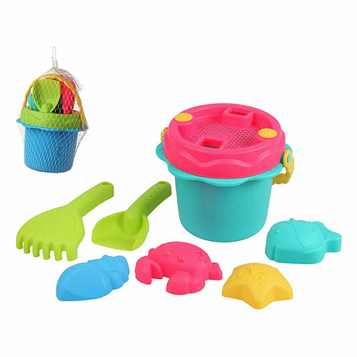 BigBuy Fun Set de jouets de plage (8 pcs) Multicouleur