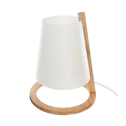 Atmosphera, Createur D'Interieur Lampe bambou H26 cm Blanc - ATMOSPHERA