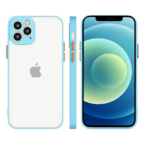 Ozzzo milky coque etui translucide souple en silicone pour xiaomi redmi note 10 5g / poco m3 pro bleu