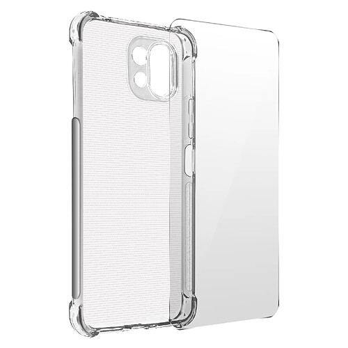 Avizar Pack Protection Xiaomi Mi 11 Lite 5G Coque Souple + Verre Trempé Transparent