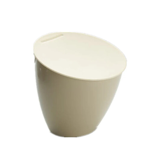 Universal Poubelles, mini-poubelles, paniers à ordures de bureau, couvercles à ordures de cuisine, poubelles de bureau, boîtes de rangement.(Beige)