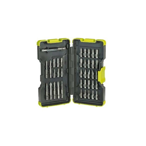 Coffret antichocs RYOBI 40 embouts de vissage - porte-embouts RAK40SD