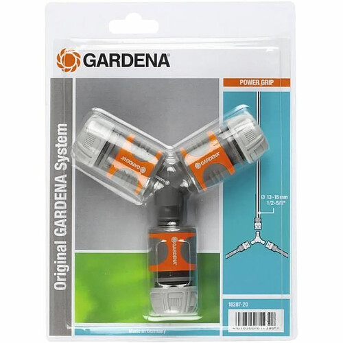 GARDENA Nécessaire de dérivation – Raccordement triple – Compatibilité Original GARDENA System