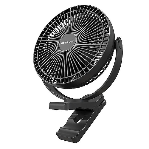 Ventilateur Portable Opolaire Ventilateur De Bureau Usb Rechargeable 10000mah Petit Mini Ventilateur De Bureau Silencieux Compatible Bureau Chambre à Coucher,flux d'Air Puissant, noir