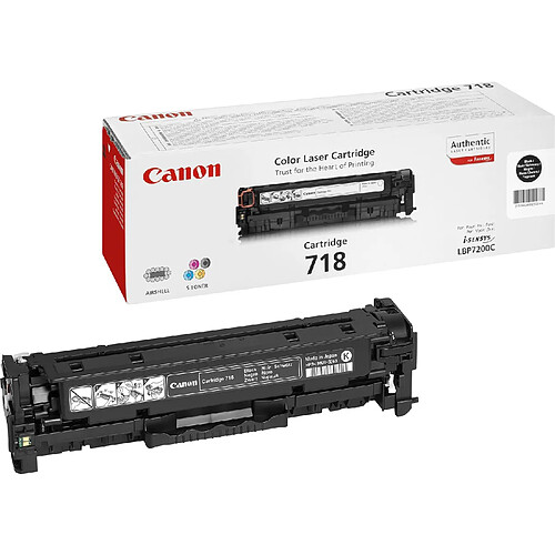 Canon CRG-718 Bk Original Noir 1 pièce(s)