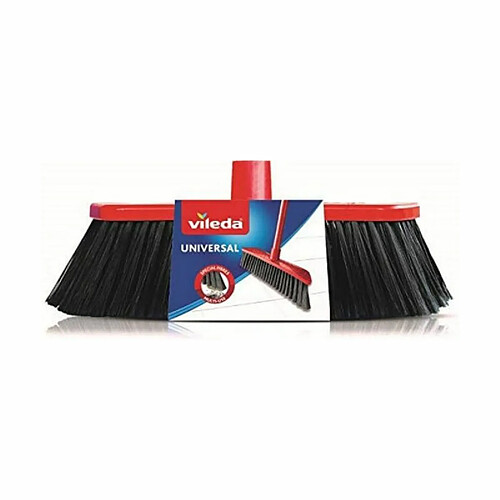 Vileda Brosse de Rechange Universelle, Rouge et Noir