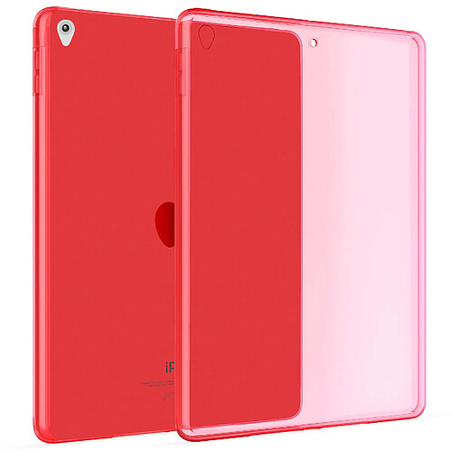 OKULI Transparent Étui Silicone Coque Housse Case Cover pour Apple iPad Air 3 & iPad Pro (10.5) en Rouge