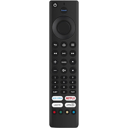 SANAG Rm-C3253 Telecommande Remplacee Convient Pour Jvc Tv Smart 4K Ultra Hd Led Tv Lt-55Cf810 Lt-43Cf810 Lt-40Cf890 Lt-32Cf600 Lt-40Cf700 Lt-43Cf700 Lt-50Cf890 Lt50Cf890, Pas De Fonction Vocale