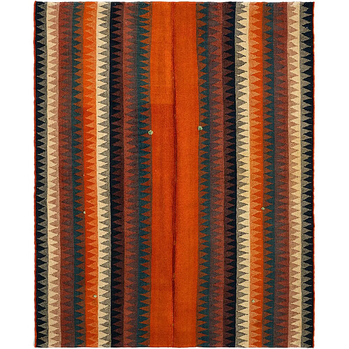 Vidal Tapis de laine 177x143 orange Jajim