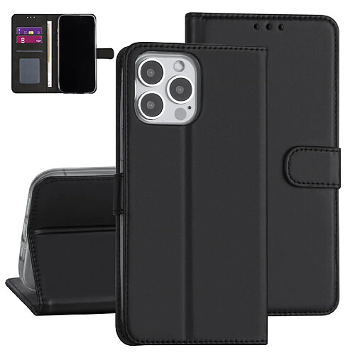 Etui Porte cartes pour iPhone 13 Pro Max -noir