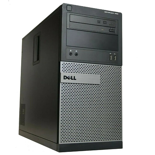 PC Tour Dell OptiPlex 390 MT Core i5-2400 RAM 8Go SSD 960Go HDMI Windows 10 Wifi · Occasion