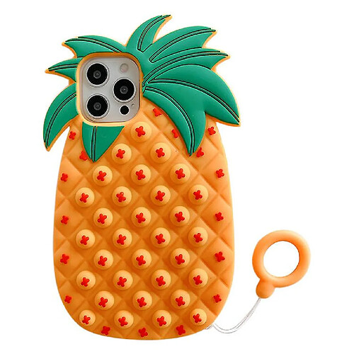 Universal Push Pop Bubble Pineapple Shape Silicone Case pour iPhone X