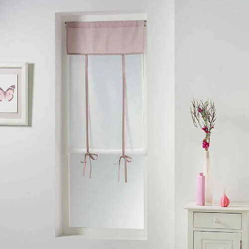 Paris Prix Store Voilage Femina 60x150cm Rose Dragée