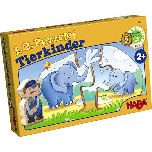 1.2 puzzle-moi Les bébés d'animaux - Haba