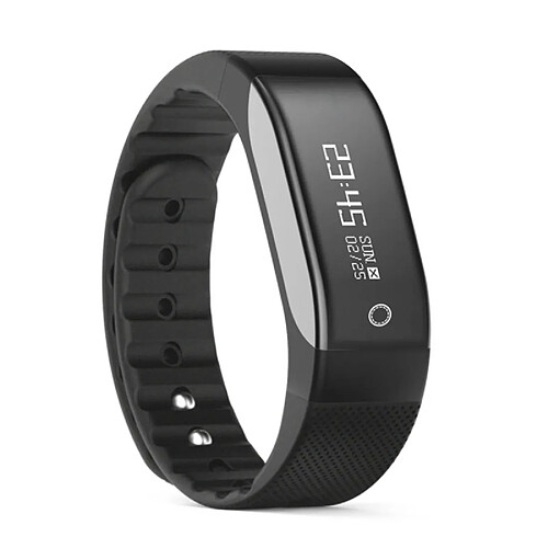 Wewoo Bracelet connecté noir Fitness Tracker OLED Bluetooth Intelligent, IP67 Étanche, Traker d'Activité de Soutien / Moniteur de Fréquence Cardiaque / Alerte Anti perte / Sédentaire