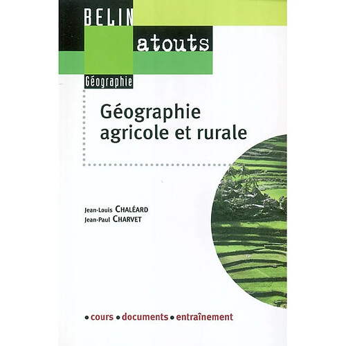 Géographie agricole et rurale · Occasion