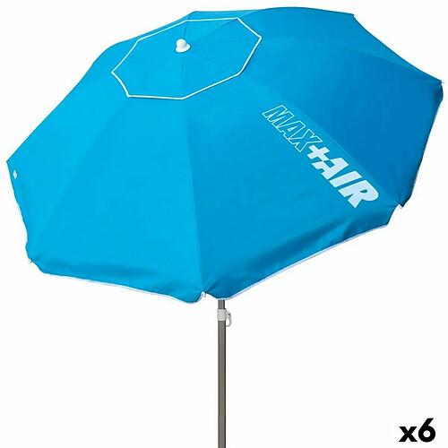 Parasol Aktive Bleu 220 x 216 x 220 cm Acier (6 Unités)