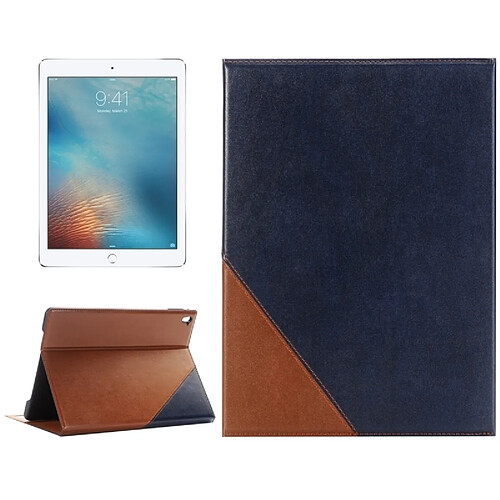 Wewoo Smart Cover bleu foncé pour iPad Pro 9,7 pouces cartes et portefeuille Étui en cuir avec rabat fentes