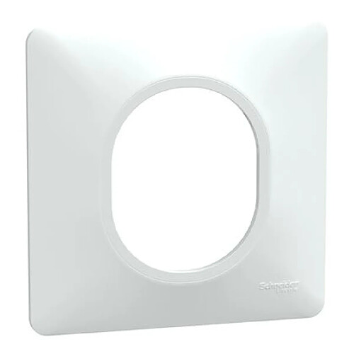 plaque de finition - 1 poste - blanc - schneider electric s320702