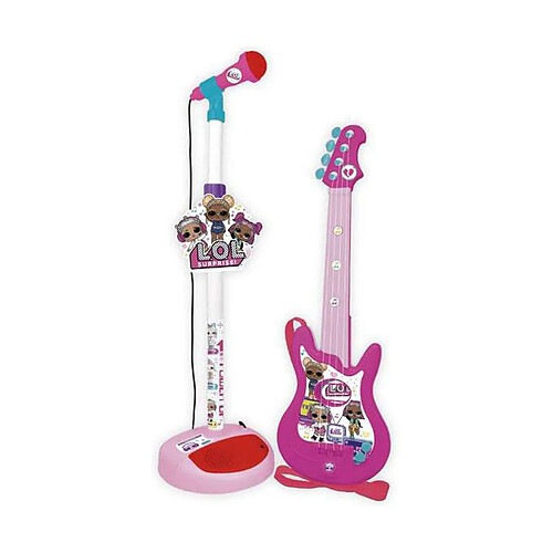 Guitare pour Enfant Reig Lol Surprise Microphone Rose