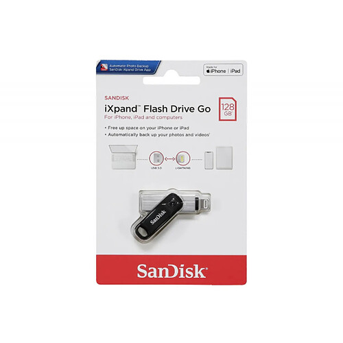 Clé USB SanDisk iXpand 128 Go Gris Sidéral