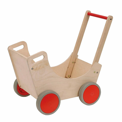 Educo Jeu d'imitation - Panier de poupées - en bois - jeu Montessori