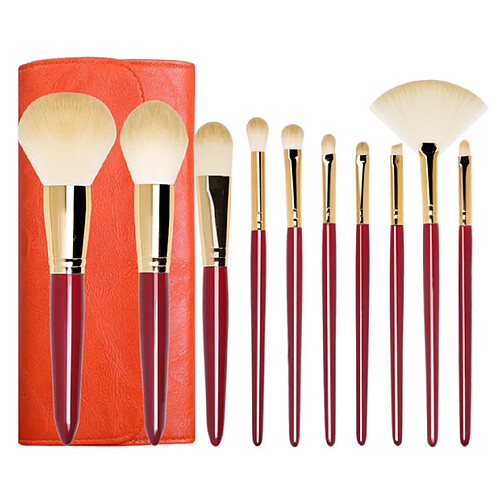 G63 10pcs Maquillage Brosse Set Soleil Shadow Brush Foundation Foundation Brosse Beauté Outil de voyage Maquillage Makep Brush Brushes Set