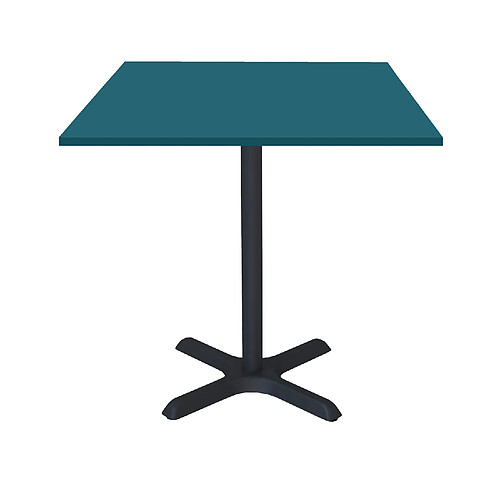 Restootab Table 70x70cm - modèle Dina bleu de prusse