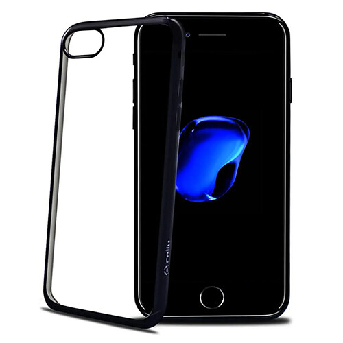 Coque en silicone noir transparent pour iPhone 7 Plus