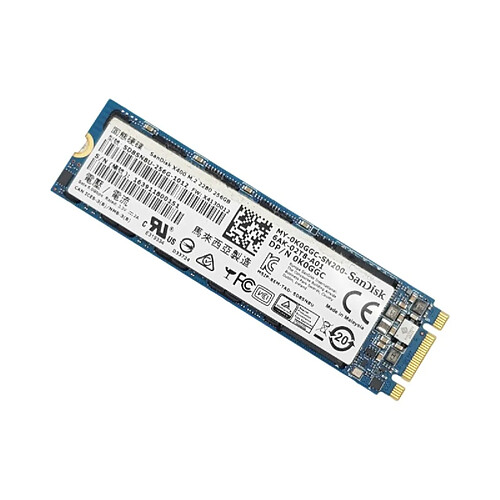 256Go SanDisk X400 SD8SN8U-256G-1012 SSD SATA M.2 2280 M+B 0K0GGC · Reconditionné