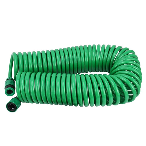 Wewoo Tuyau en spirale télescopique de de ressort de série de arrosage de jardin avec l'adaptateur de connecteur d'eau et le connecteur, longueur: 15m