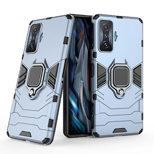 Coque en TPU antichoc avec béquille bleu pour votre Xiaomi Redmi K50 Gaming