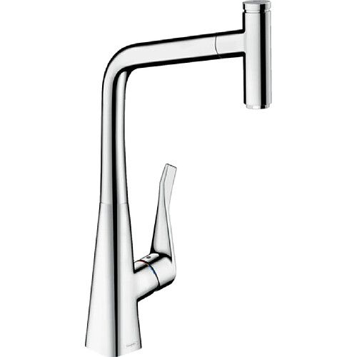 Hansgrohe - Mitigeur de cuisine 320 Metris Select M71 avec douchette extractible 1 jet finition chromé