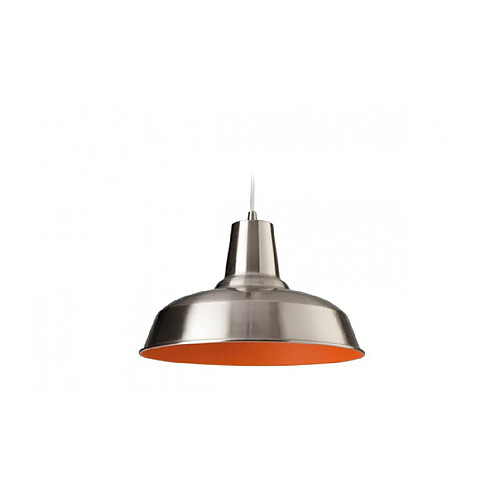 Luminaire Center Suspension Smart, acier brossé / orange