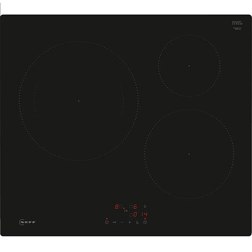 Table de cuisson induction 60cm 3 feux 7400w noir - T56NBJ1L0 - NEFF