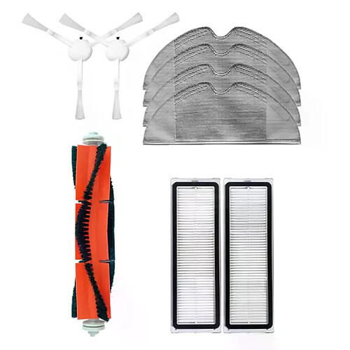 Pièces et accessoires pour aspirateur Robot Xiaomi 1C, brosse principale, brosse latérale, filtre HEPA, serpillière, outil de nettoyage en tissu, 9 pièces