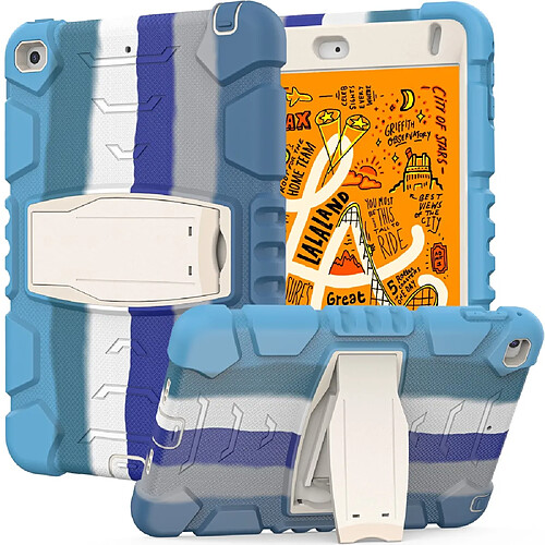 Coque en TPU avec béquille Bleu coloré pour votre iPad mini (2019) 7.9 pouces/mini 4