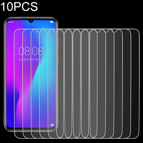 Wewoo Protection Film de verre trempé non plein écran de 10 PCS 9H 2.5D pour Y9 Plus