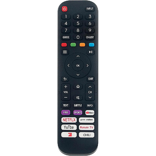 SANAG Nouveau En2Al30H Telecommande De Remplacement En2Al30H Tv Telecommande Pour Hisense Smart Tv En2Al30H Remotecontroller