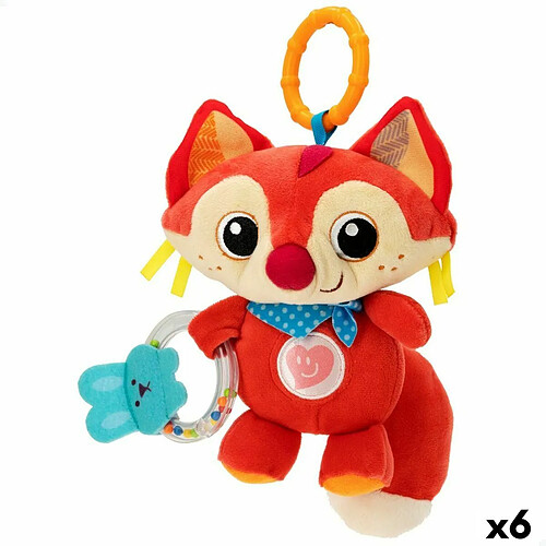 Peluche Hochet Winfun Renard 13,5 x 26,5 x 7,5 cm (6 Unités)