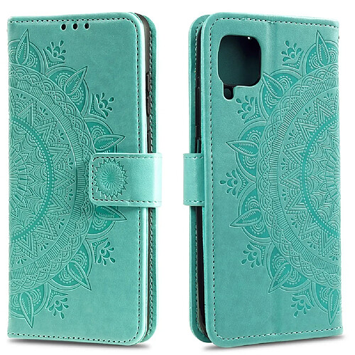 Etui en PU fleur spéciale vert pour votre Huawei P40 lite/Nova 7i/Nova 6 SE