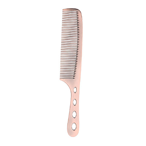 Espace Aluminium Coupe De Cheveux Antistatique Styling Coiffure Peigne De Barbier Or Rose