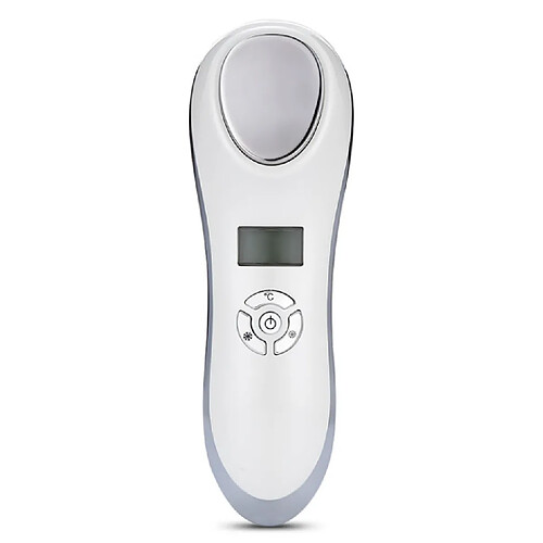 Chrono Appareil Massage Facial, Dispositif Rajeunissement de Micro-Vibrations Anti-âGe (Blanc)