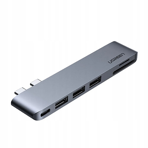 GUPBOO Concentrateur 2x USB-C 3x Adaptateur USB/SD/USB-C,JL1551