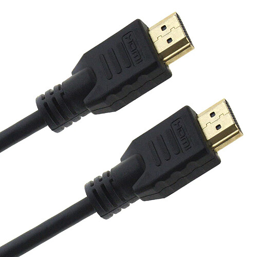 Seki 85062 Câble HDMI, 2.0 (UHD) Ultra HD 4 K 3D avec Ethernet, 1 m, Noir