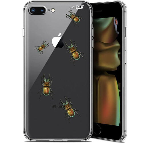 Caseink Coque arrière Apple iPhone 7/8 Plus (4.7 ) Gel HD [ Nouvelle Collection - Souple - Antichoc - Imprimé en France] Petits Scarabés