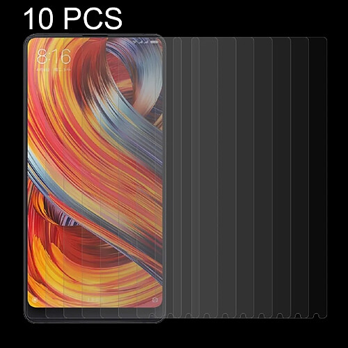 Wewoo Verre trempé pour Xiaomi Mi MIX 2 0.26mm 9H Surface Dureté 2.5D Courbe Bordée Protecteur d'écran 10 PCS