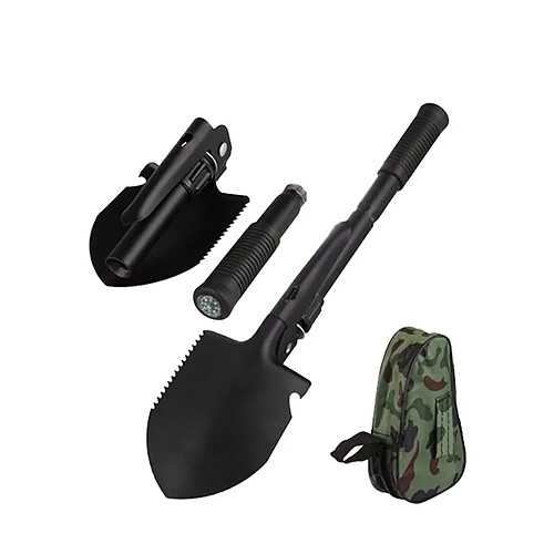 Totalcadeau Pelle pliable multifonction avec étui de rangement camouflé